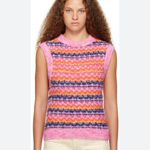 Andersson Bell Candy Crewneck Pink Vest Size L/XL